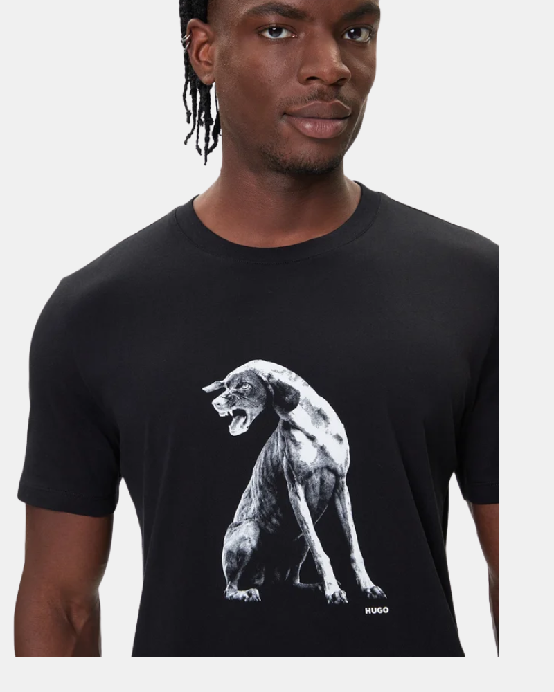 Camisetas Manga corta Hombre HUGO Negro 50548557 DIDUG