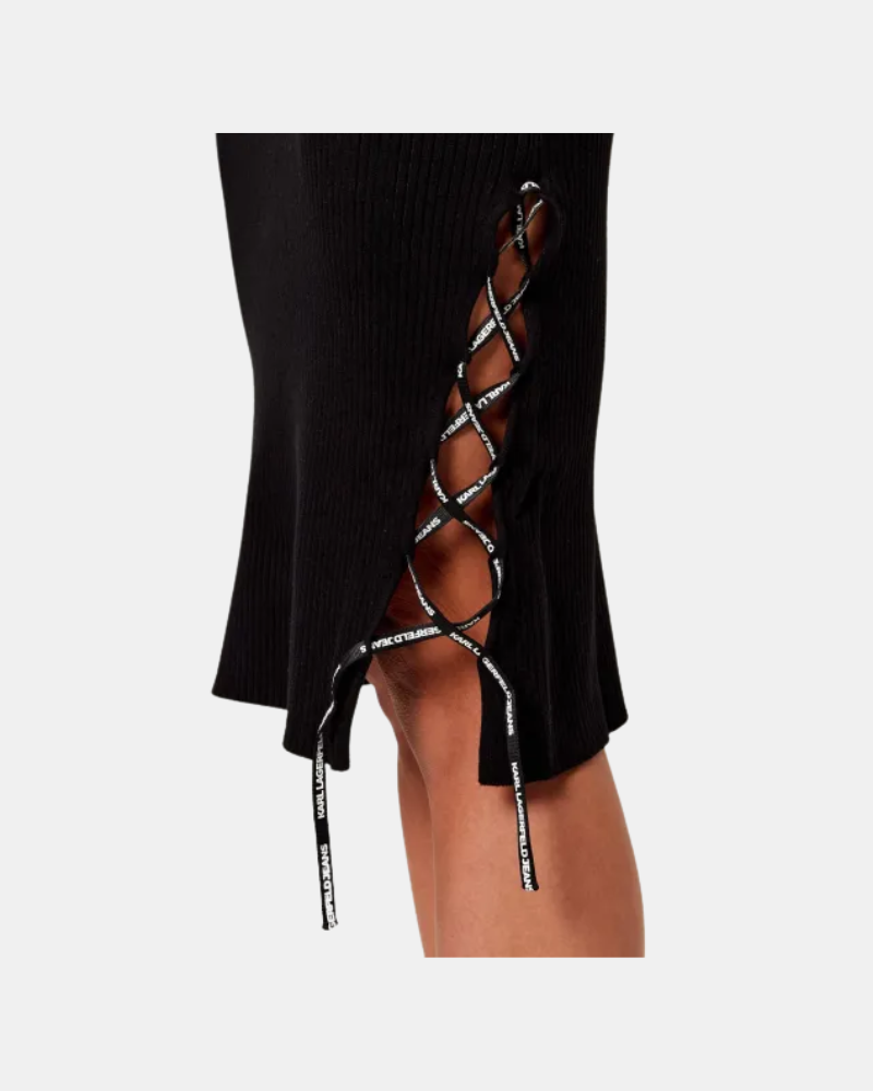 Vestidos Manga curta Mulher Karl Lagerfeld Preto B1W13041