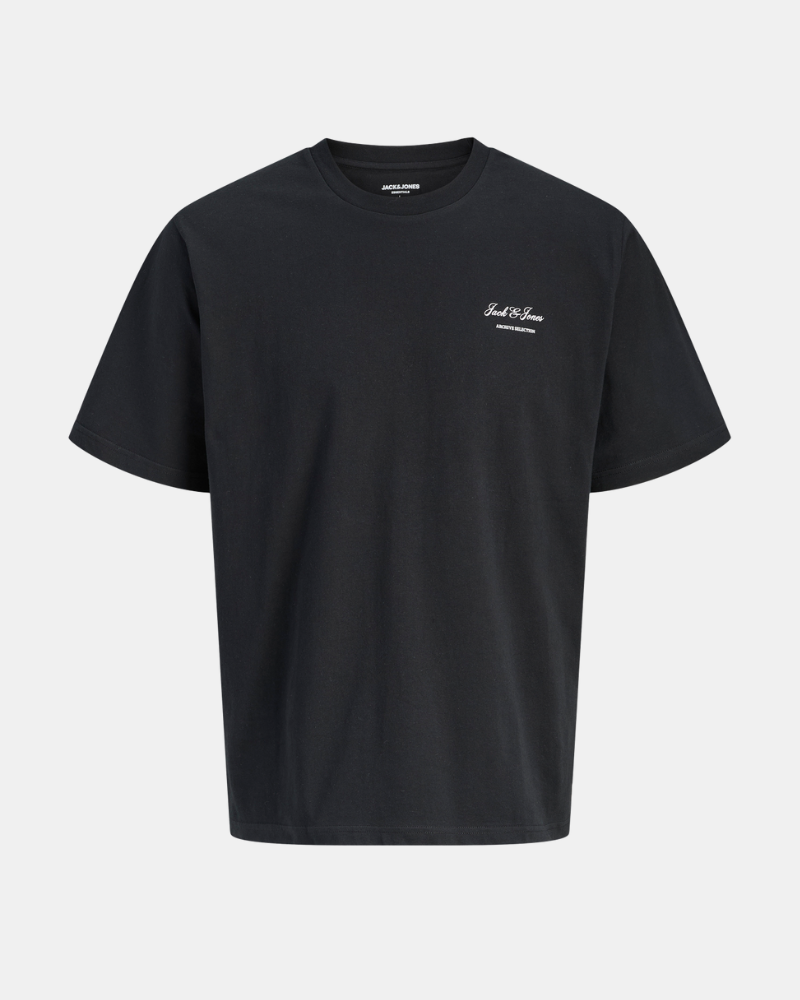 Camisetas de manga curta para homem JACK AND JONES Preto 12287990 ARCHIVE