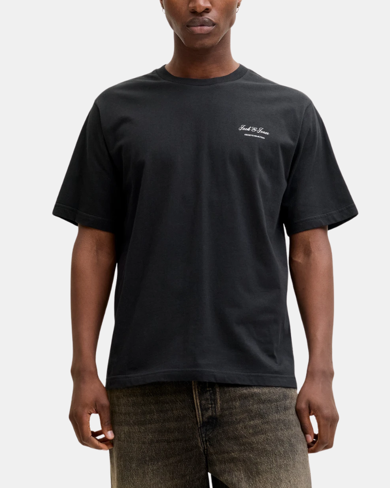 Camisetas de manga curta para homem JACK AND JONES Preto 12287990 ARCHIVE