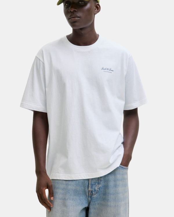 Camisetas Manga Curta Homem JACK AND JONES Branco 12287990 ARCHIVE