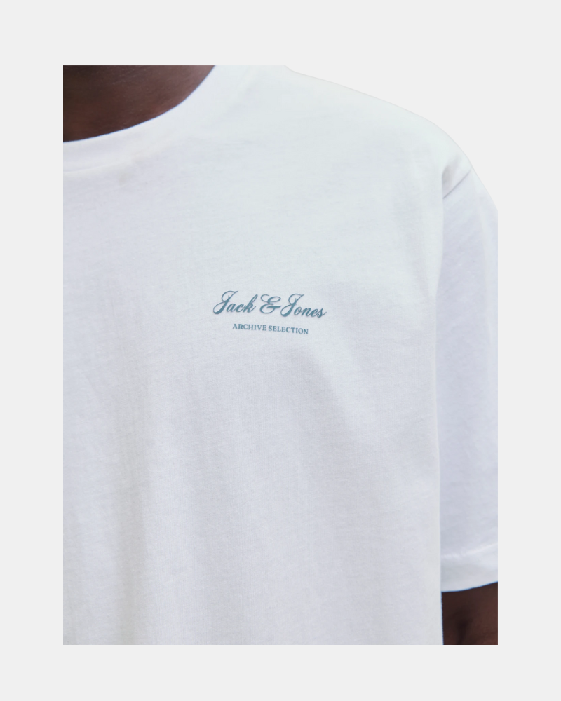 Camisetas Manga Curta Homem JACK AND JONES Branco 12287990 ARCHIVE