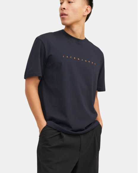Camisetas de manga curta Homem JACK AND JONES Azul 12234746 STAR