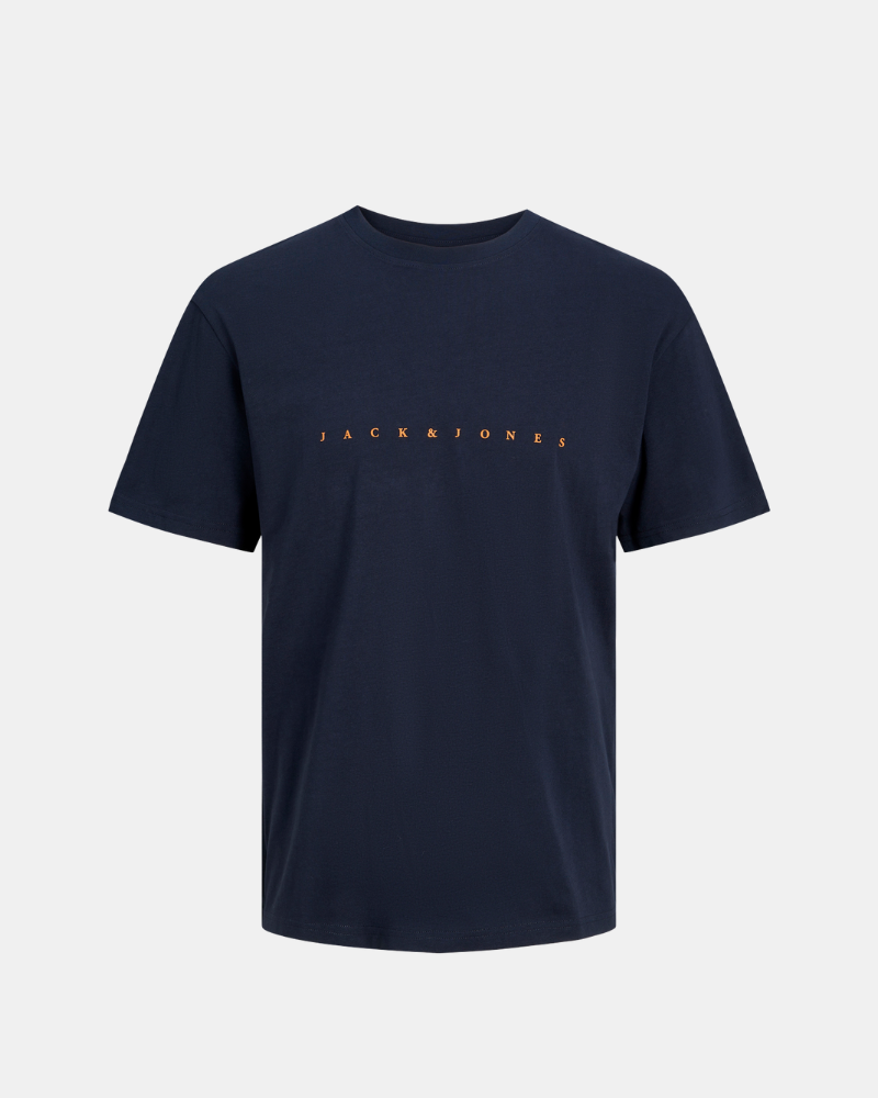 Camisetas de manga curta Homem JACK AND JONES Azul 12234746 STAR