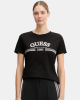 Camisetas de manga curta para mulher GUESS pretas V6RI16 I3Z14
