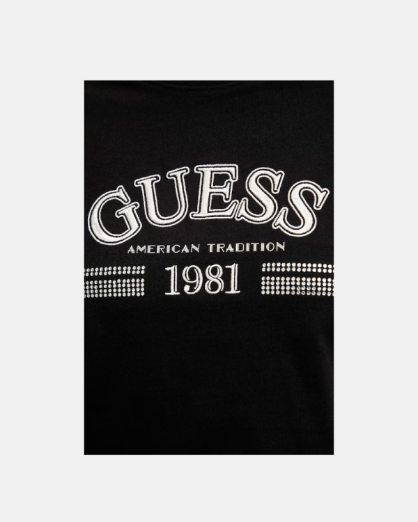 Camisetas de manga curta para mulher GUESS pretas V6RI16 I3Z14