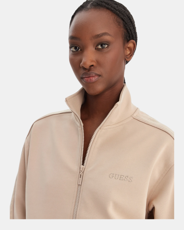 Sweatshirts de manga comprida Mulher GUESS Bege V5BQ15KCX22