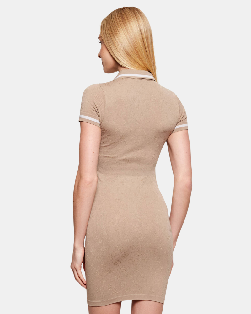 Vestidos Manga curta Mulher GUESS Taupe V6RK02Z4692