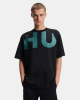 Camisetas de manga curta para homem HUGO Preto 50552485 NALFTEE