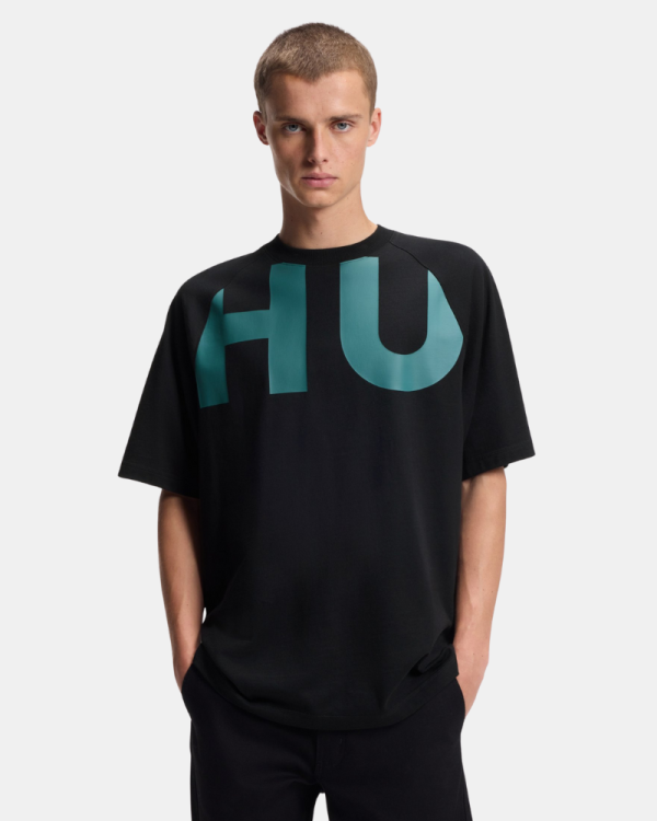 Camisetas de manga curta para homem HUGO Preto 50552485 NALFTEE