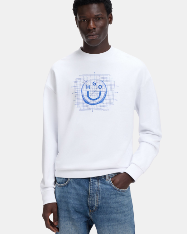 Sudaderas Manga larga Hombre HUGO Blanco 50554392 NAMENEX