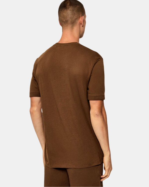 Camisetas Manga corta Hombre HUGO Marrón 50447978 DIRAGOLINO212