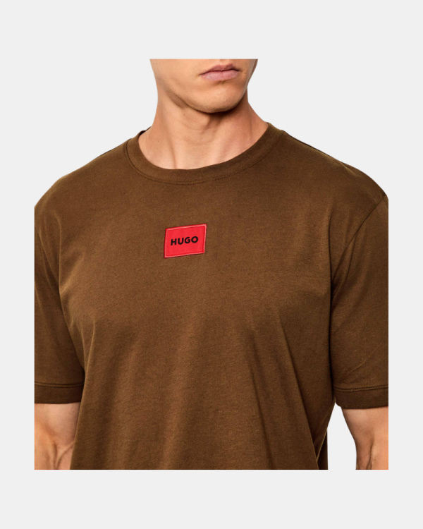 Camisetas Manga corta Hombre HUGO Marrón 50447978 DIRAGOLINO212