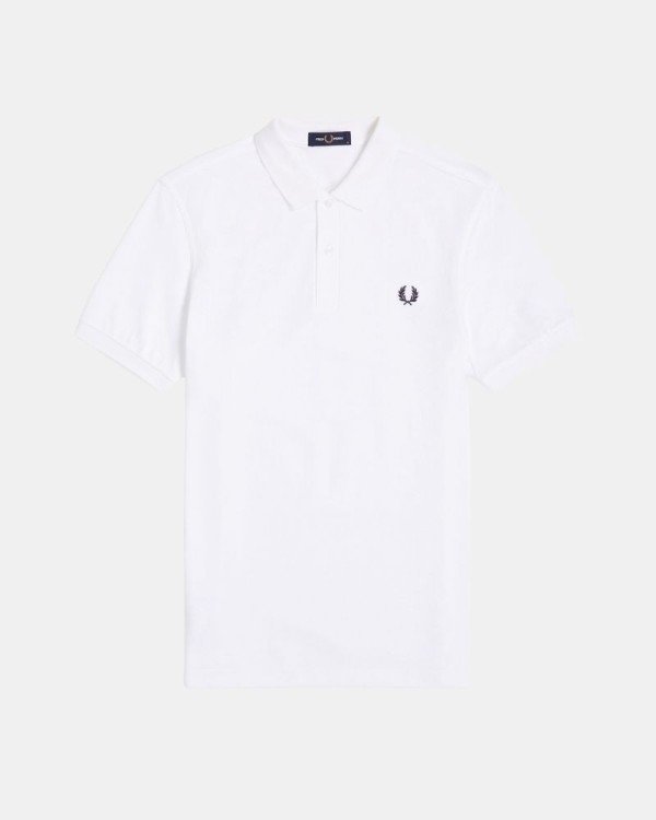  Camisetas Polos Hombre FRED PERRY Blanco M6000