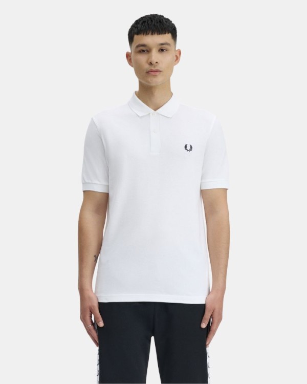  Camisetas Polos Hombre FRED PERRY Blanco M6000