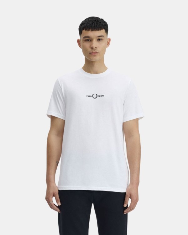  Camisetas Manga corta Hombre FRED PERRY Blanco M3519