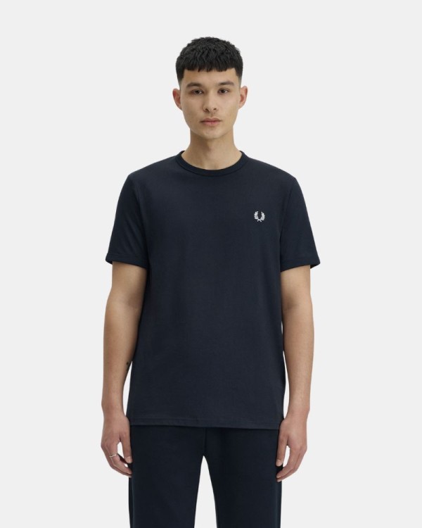  Camisetas Manga corta Hombre FRED PERRY Azul M3519