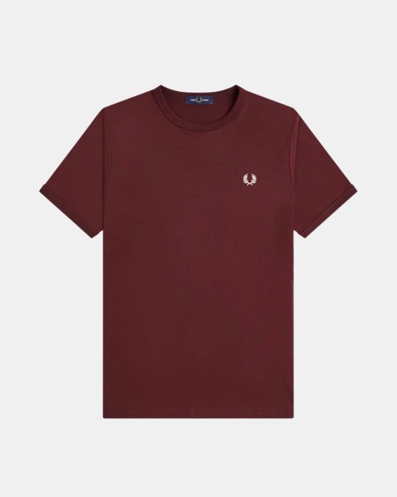  Camisetas Manga corta Hombre FRED PERRY Burdeos M3519