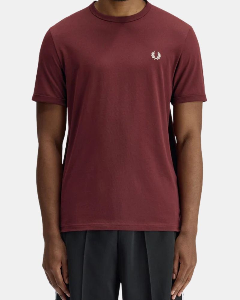  Camisetas Manga corta Hombre FRED PERRY Burdeos M3519