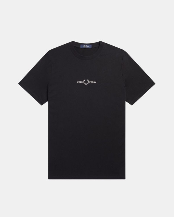  Camisetas Manga corta Hombre FRED PERRY Negro M4580