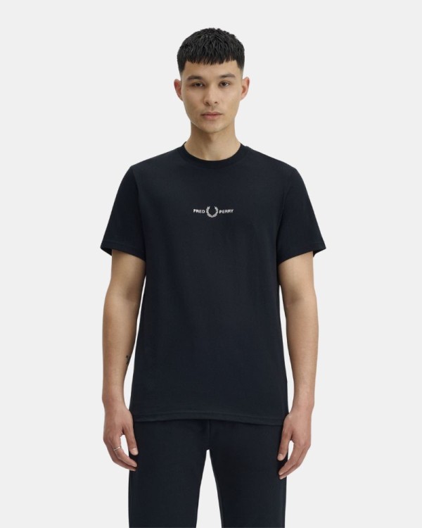  Camisetas Manga corta Hombre FRED PERRY Negro M4580
