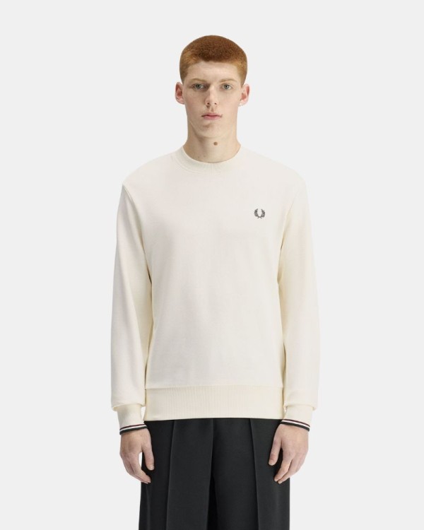  Sudaderas Sin capucha Hombre FRED PERRY Blanco M7535