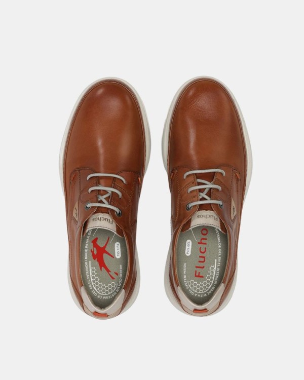 Sapatos Baixos Homem FLUCHOS Castanhos F2443