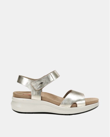 Sandalias Abiertas Mujer FLUCHOS Oro F1475