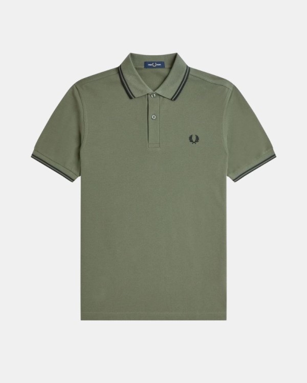 Camisetas Polo Homem FRED PERRY Verde M3600