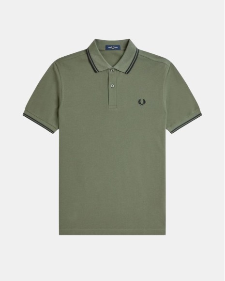 Camisetas Polo Homem FRED PERRY Verde M3600