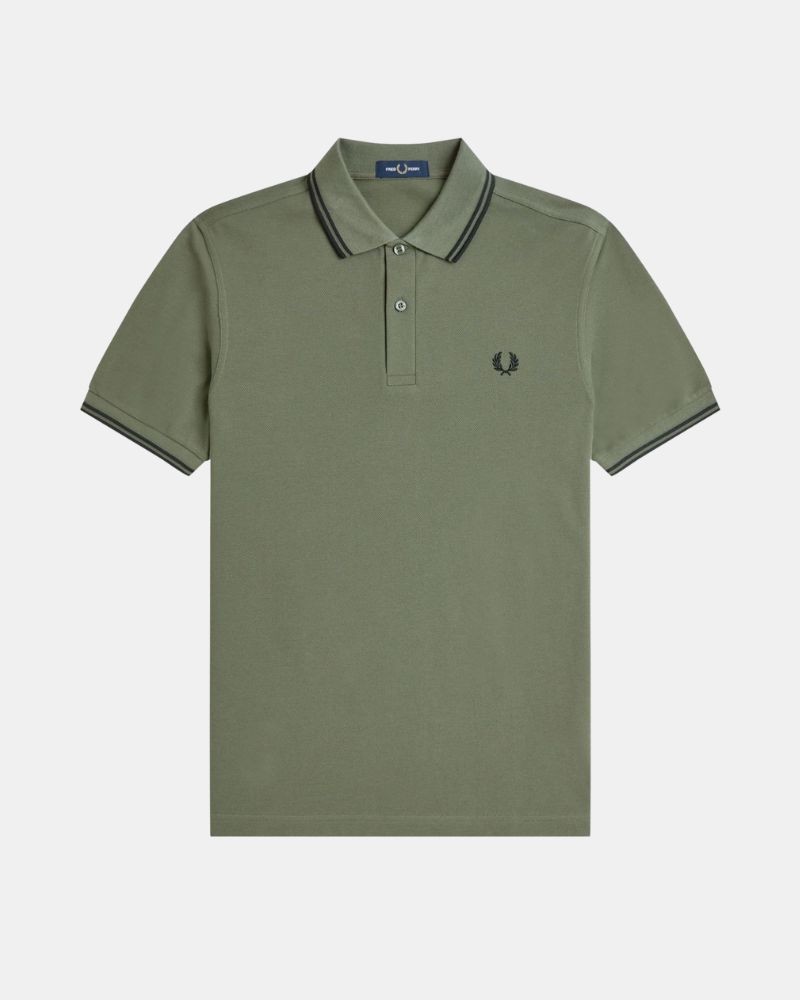 Camisetas Polo Homem FRED PERRY Verde M3600