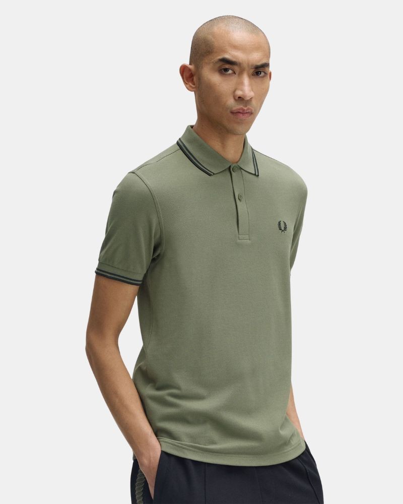 Camisetas Polo Homem FRED PERRY Verde M3600
