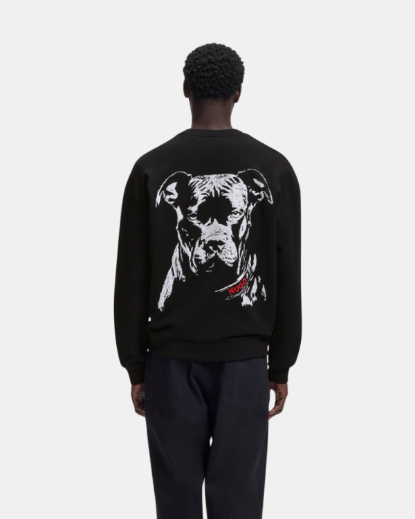 Sudaderas Manga larga Hombre HUGO Negro 50557482 DUBRAXO