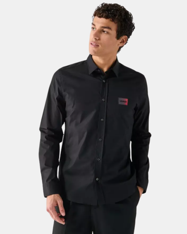 Camisas Manga larga Hombre HUGO Negro 50555786 EMERO