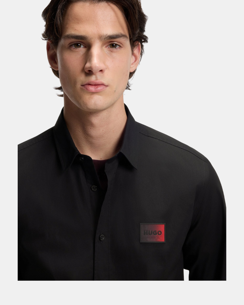 Camisas Manga larga Hombre HUGO Negro 50555786 EMERO