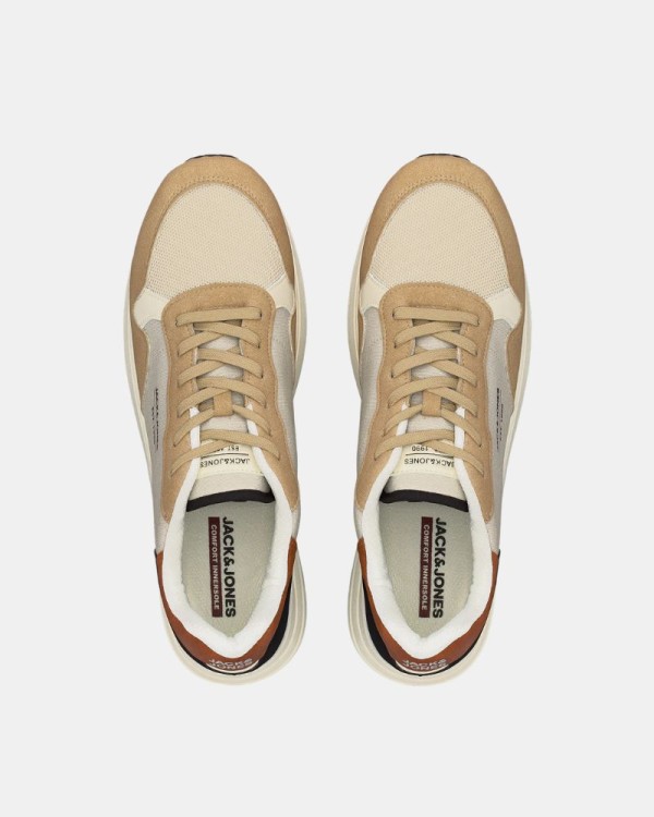 Ténis Baixos Homem JACK AND JONES Bege 12280574 BEECH