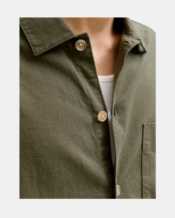 Camisas Manga Curta Homem JACK AND JONES Verde 12288627 TRISTAN
