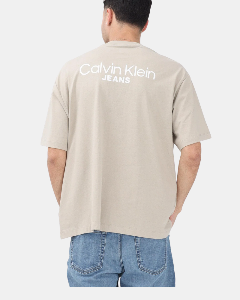 Camisetas de manga curta para homem CALVIN KLEIN Taupe LV04RD825G2F3