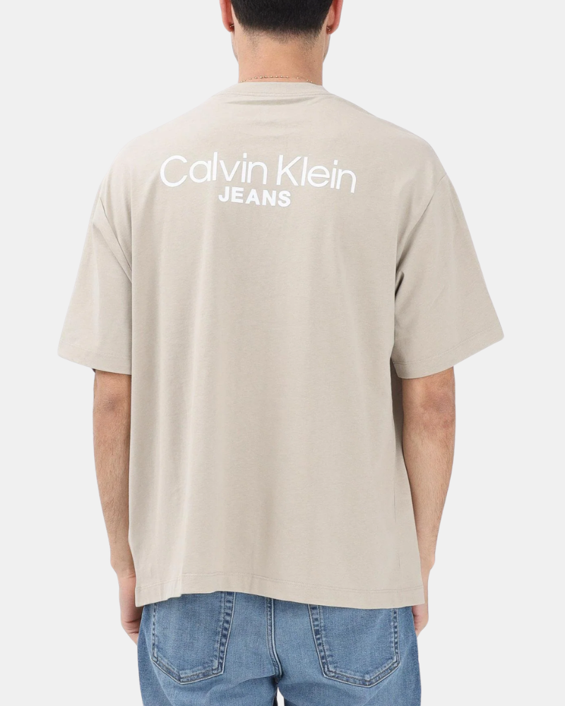 Camisetas de manga curta para homem CALVIN KLEIN Taupe LV04RD825G2F3