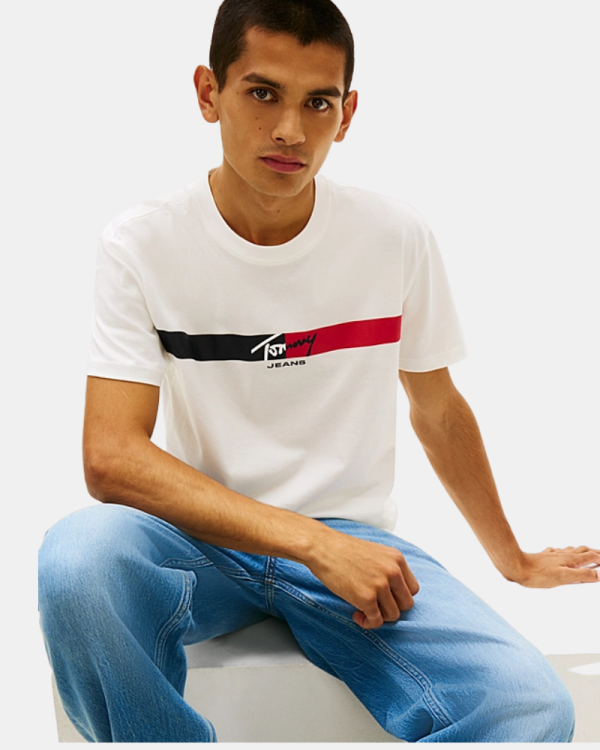 Camisetas Manga curta Homem TOMMY HILFIGER Nude DM0DM22539YBL