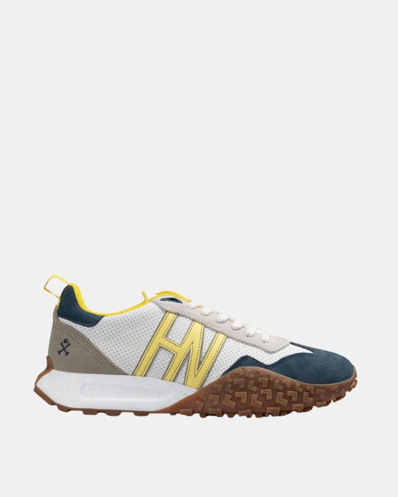 Sapatilhas Baixas Homem HARPER & NEYER Branco Azul Amarelo CARCROSS POINT 700326203