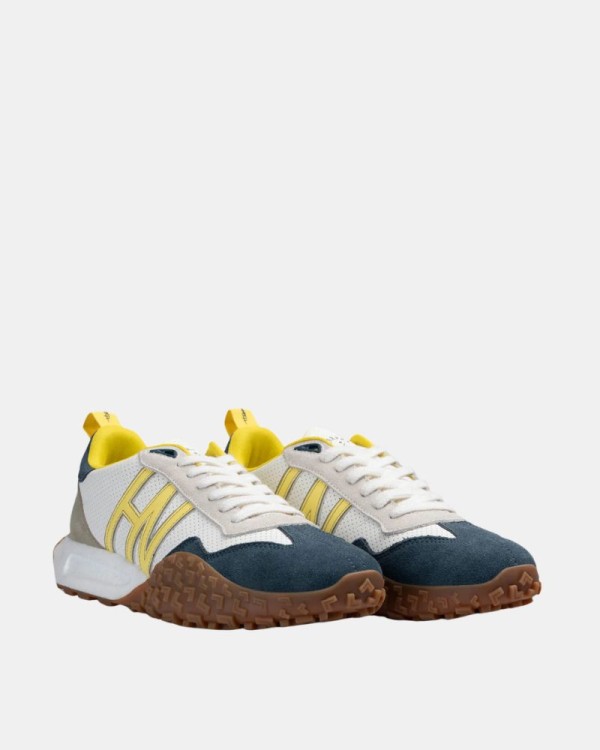 Sapatilhas Baixas Homem HARPER & NEYER Branco Azul Amarelo CARCROSS POINT 700326203
