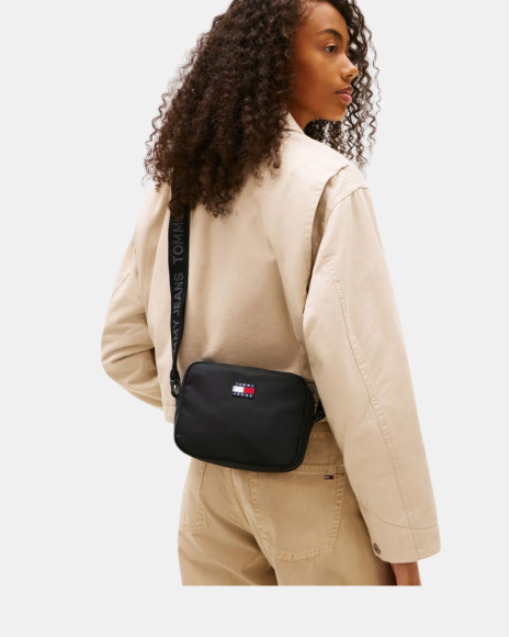 Bolsos Bandoleras Mujer TOMMY HILFIGER Negro AW0AW18070BDS