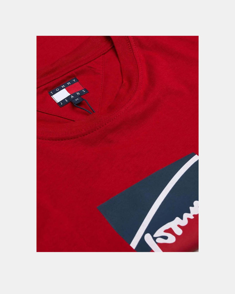 Camisetas Manga curta Homem TOMMY HILFIGER Vermelho DM0DM21940XLE