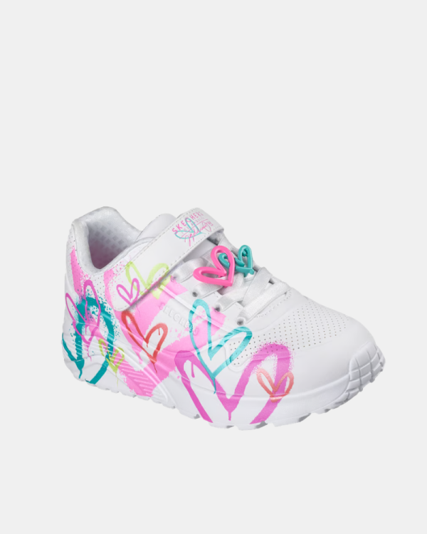 Sapatilhas infantis SKECHERS brancas 314966L UNO LITE