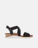 Sandalias Mujer fascitis plantar SKECHERS Negro 114013 BOBS ARCH FIT BEACH KISS BOHO