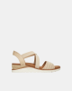 Sandalias Mujer fascitis plantar SKECHERS Nude 114013 BOBS ARCH FIT BEACH KISS BOHO
