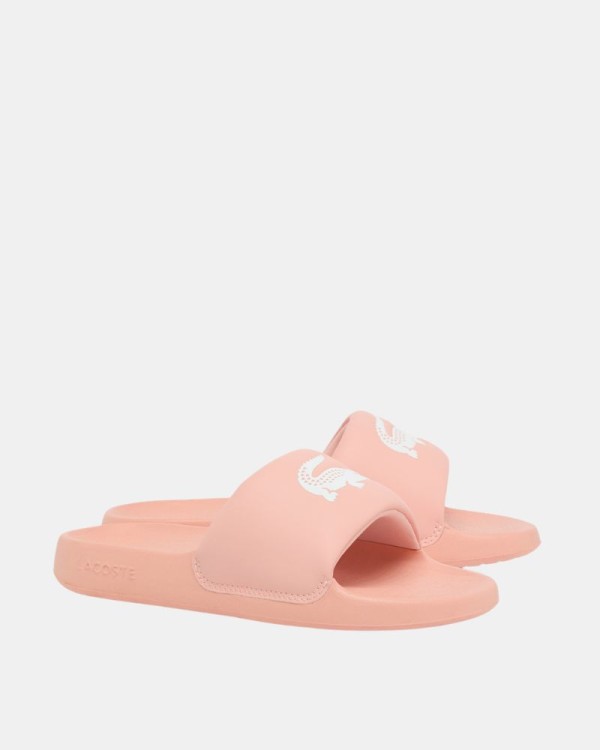 Sandalias Chancletas Mujer LACOSTE Coral 51CFA0006 SERVE SLIDE