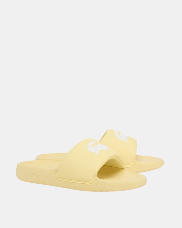 Sandalias Chancletas Mujer LACOSTE Amarrillo 51CFA0006 SERVE SLIDE