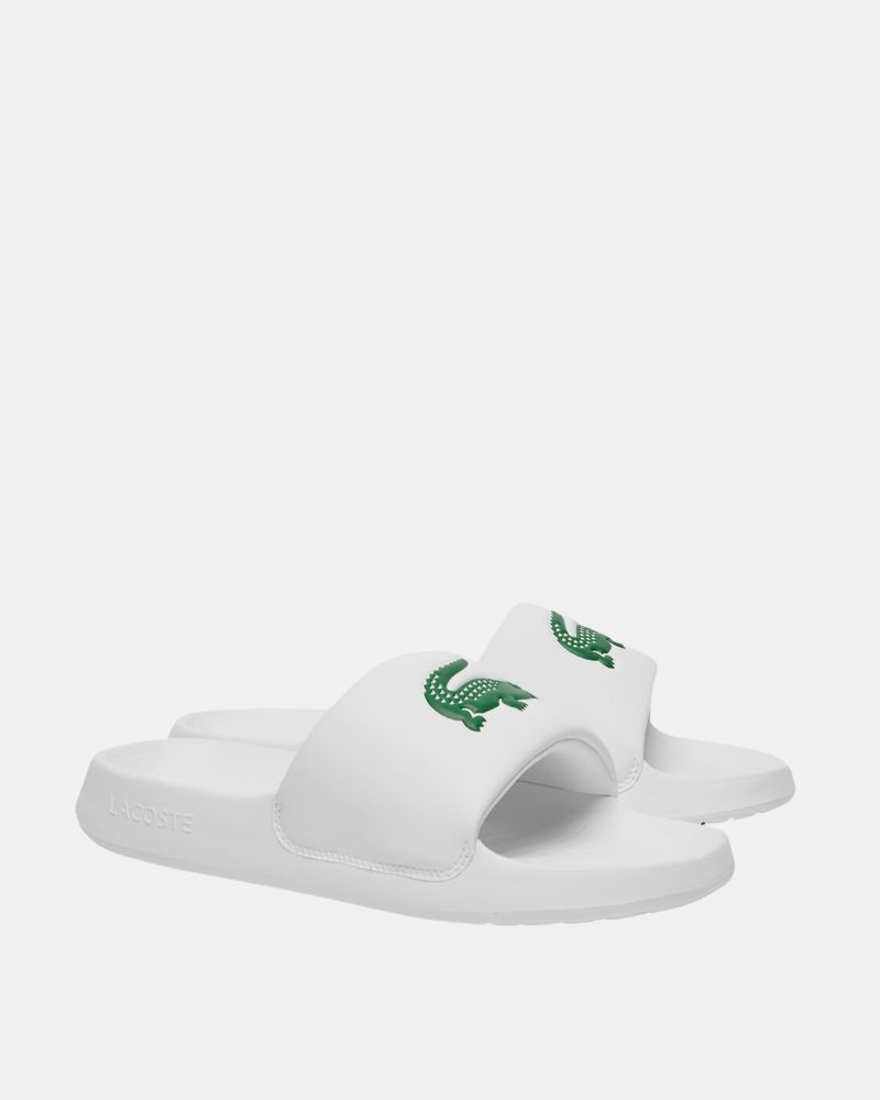 Sandalias Chancletas Hombre LACOSTE Blanco 49CMA0021 SERVE SLIDE